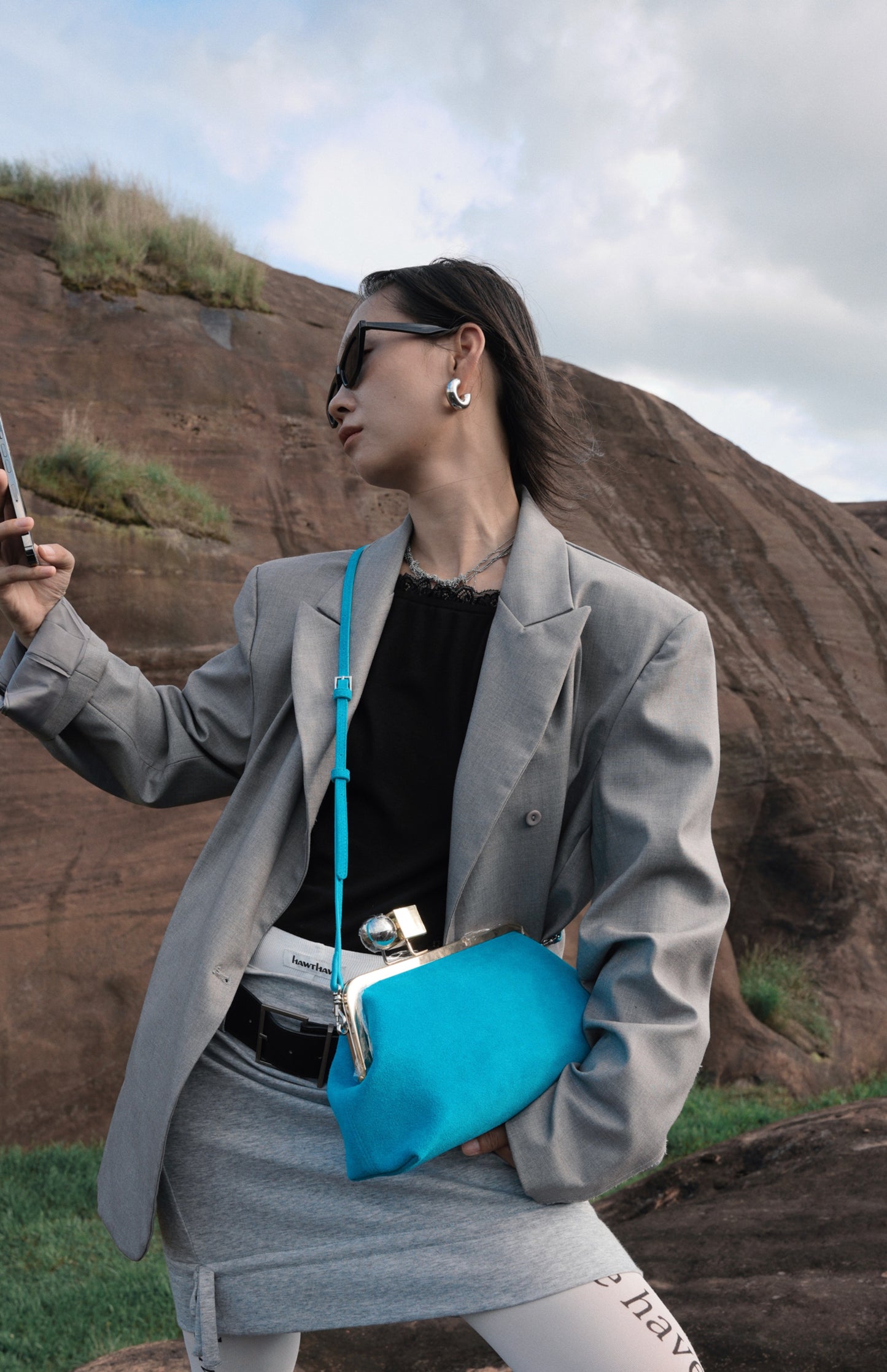 IUBALLET Star Rail Buckle New Mouth Gold Bag - DISTRESS.