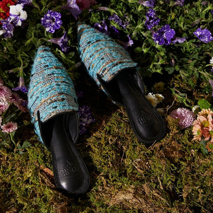 B-FEI couture woven mules slippers-OLEG.