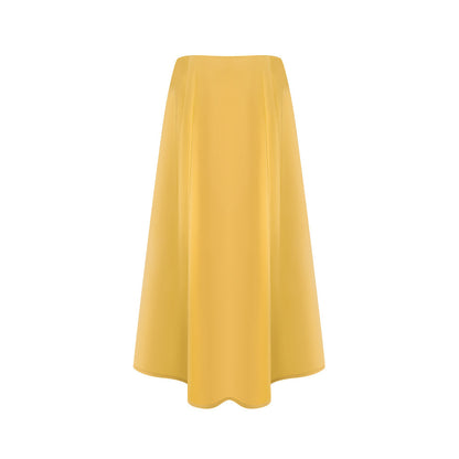 TUYUE Yellow Irregular High Slit Mermaid Skirt - ELENA.
