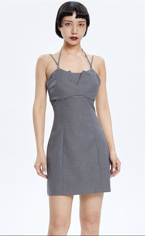TINY IN fake two-piece sleeveless short dress-ACHA