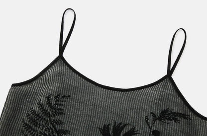 ZHUCHONGYUN new Chinese jacquard camisole-ADUNI.