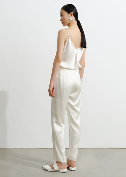 COMME MOI Lu Yan designer's new women's V-neck acetate satin camisole - MARTINS .