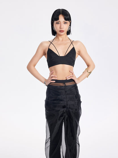 TINY IN thai halter neck deep v strap bra- ARON