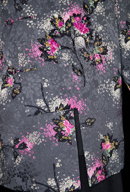 M essential Ma Kai designer Cherry Blossom Print  Pipa Jacket - NAIL.