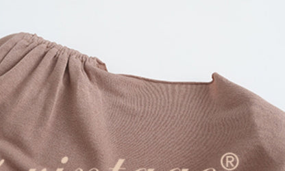 Le Palais Vintage Elegant Brown Aysmmetrical Wrap Short/ Long Dress-POA.