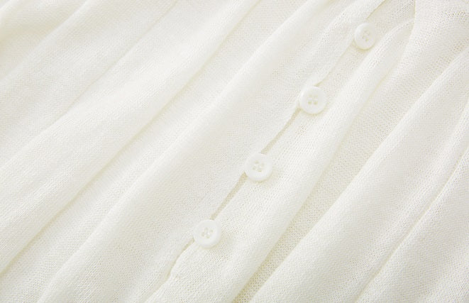 ZHUCHONGYUN crew neck spherical loose pinch knit top--RIKA.