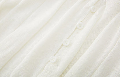 ZHUCHONGYUN crew neck spherical loose pinch knit top--RIKA.