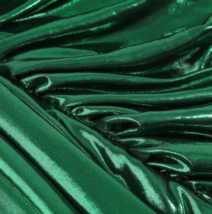 DOLLY High End Green Off Shoulder Chest Wrap Irregular Fish Tail Dress-LEAH