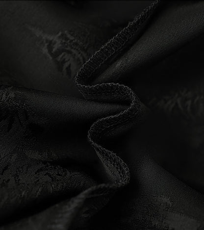 HECO Chinese high-end acetate jacquard drape slimming trousers - QUEEN.