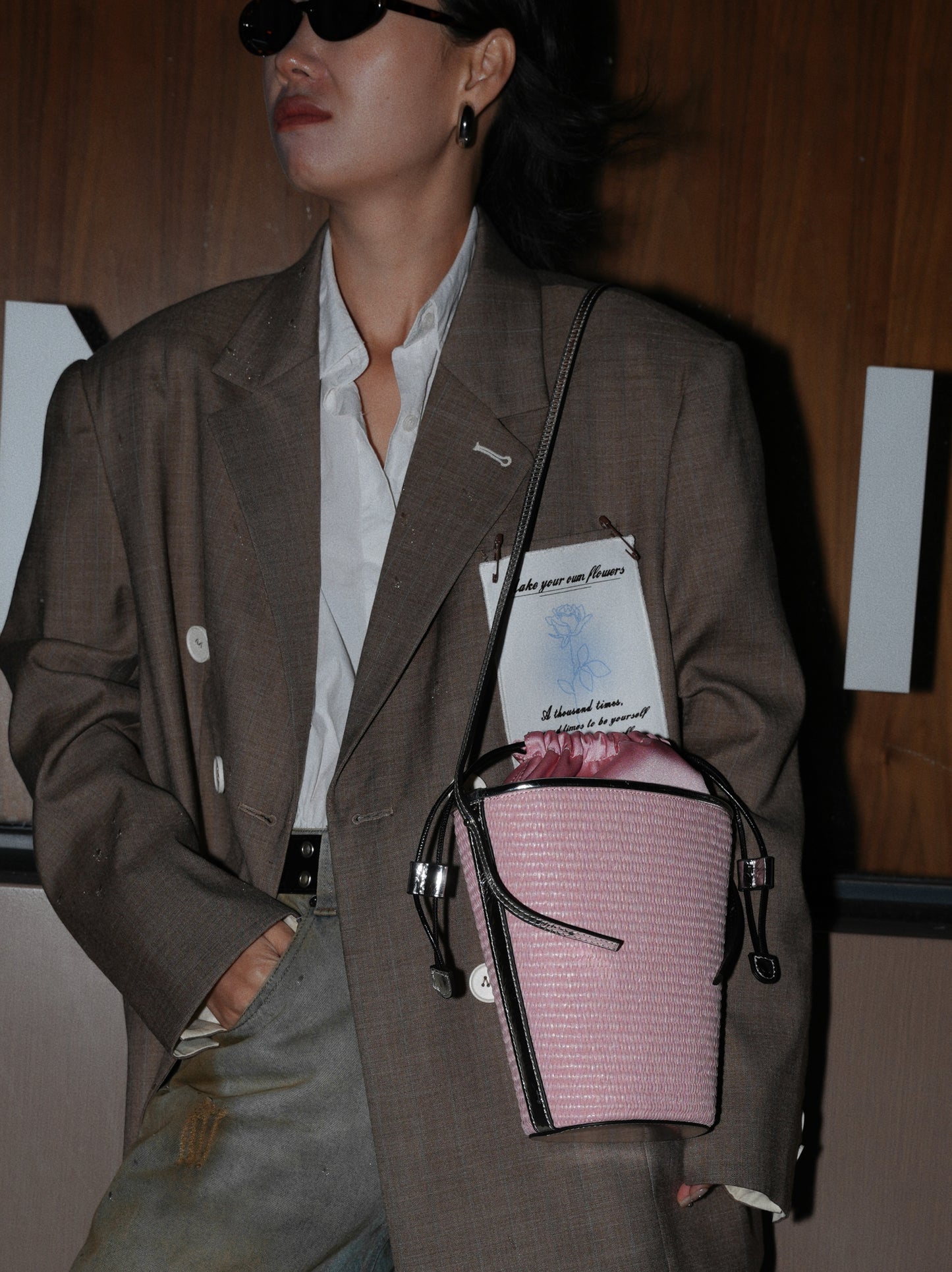 IUBALLET Chic Crossbody Woven Small Cone Bag - MEMPHIS.