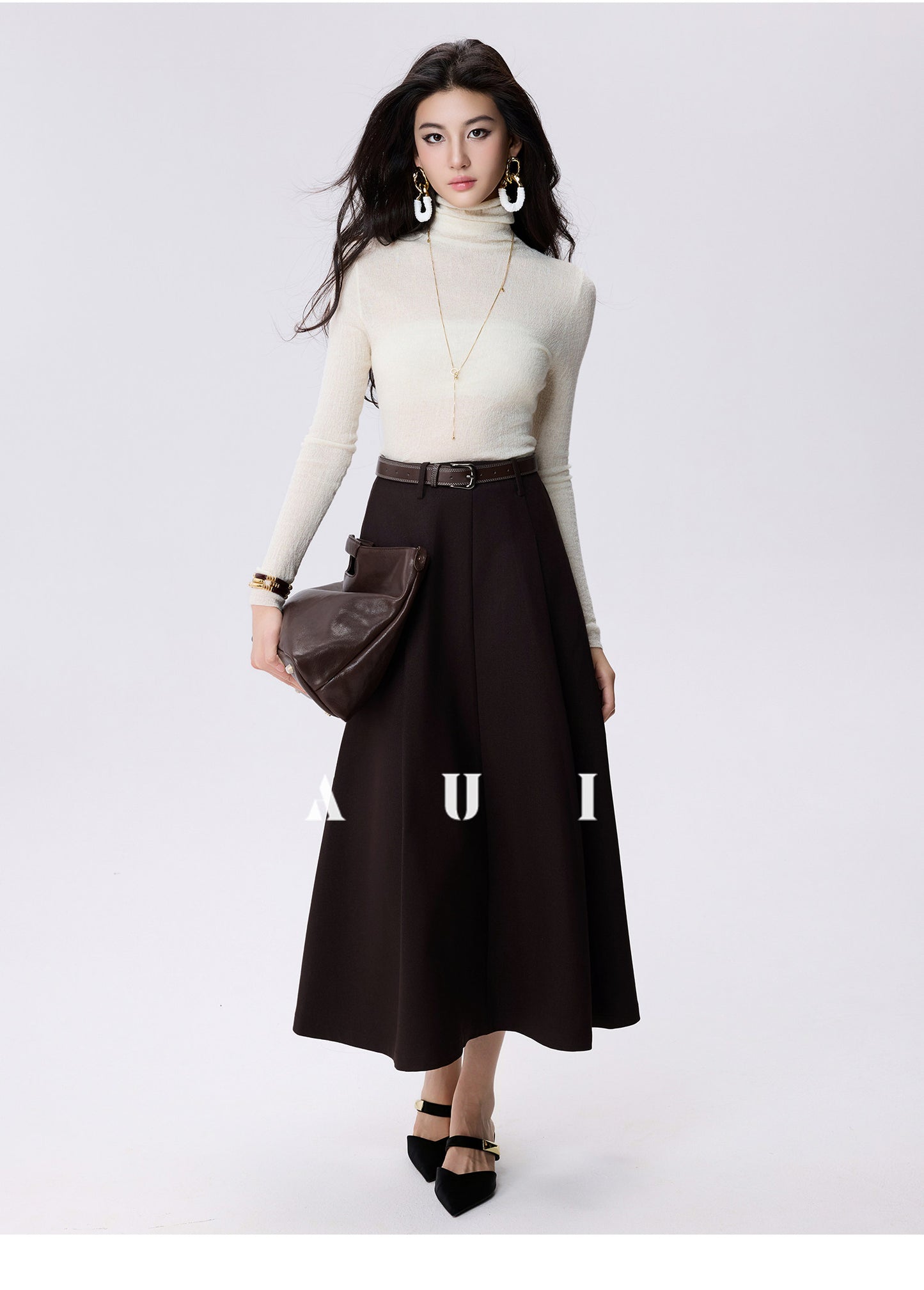 AUI  Blazer Women's New A-Line Skirt Bottom Top Three-Piece Set - Ji-Ho.
