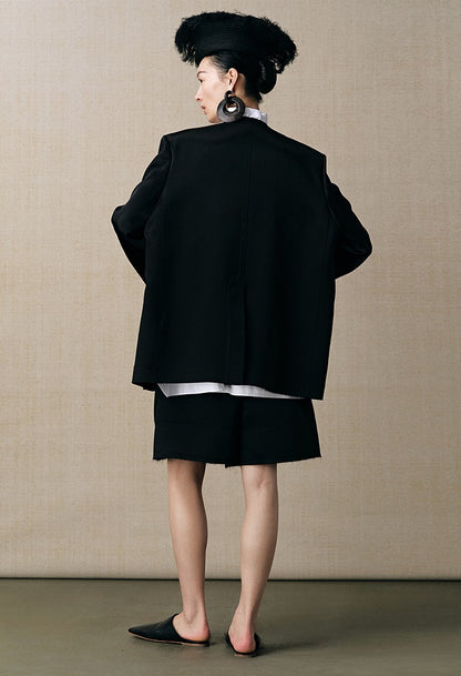 ZHUCHONGYUN A-line silhouette strappy cropped Short-HOUSE.