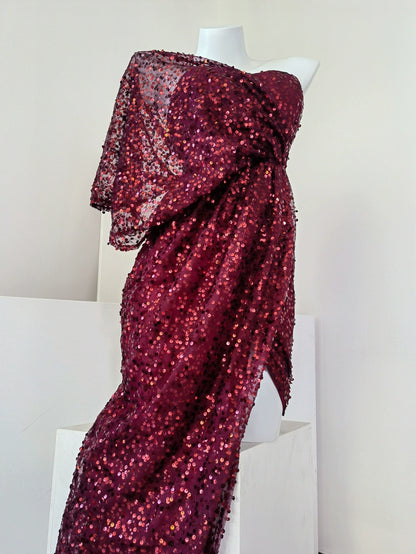 DOLLY Luxury Slant Collar Off Shoulder Sleeveless Long High Waist Resort Dress-ISLA