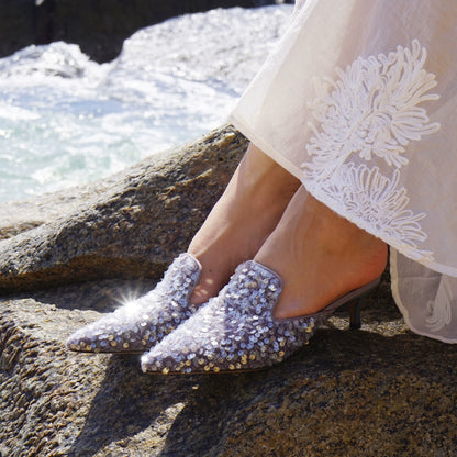 B-FEI pointed toe half slipper-RENG.
