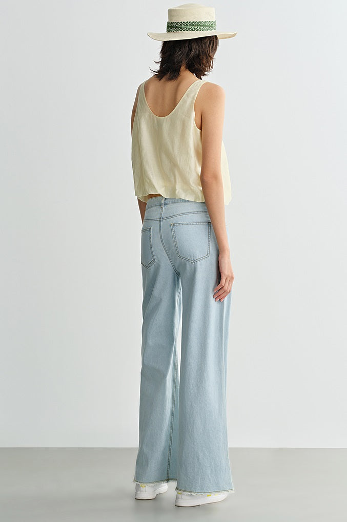 COMME MOI  summer women's gentle and elegant bubble vest shirt - NATE.