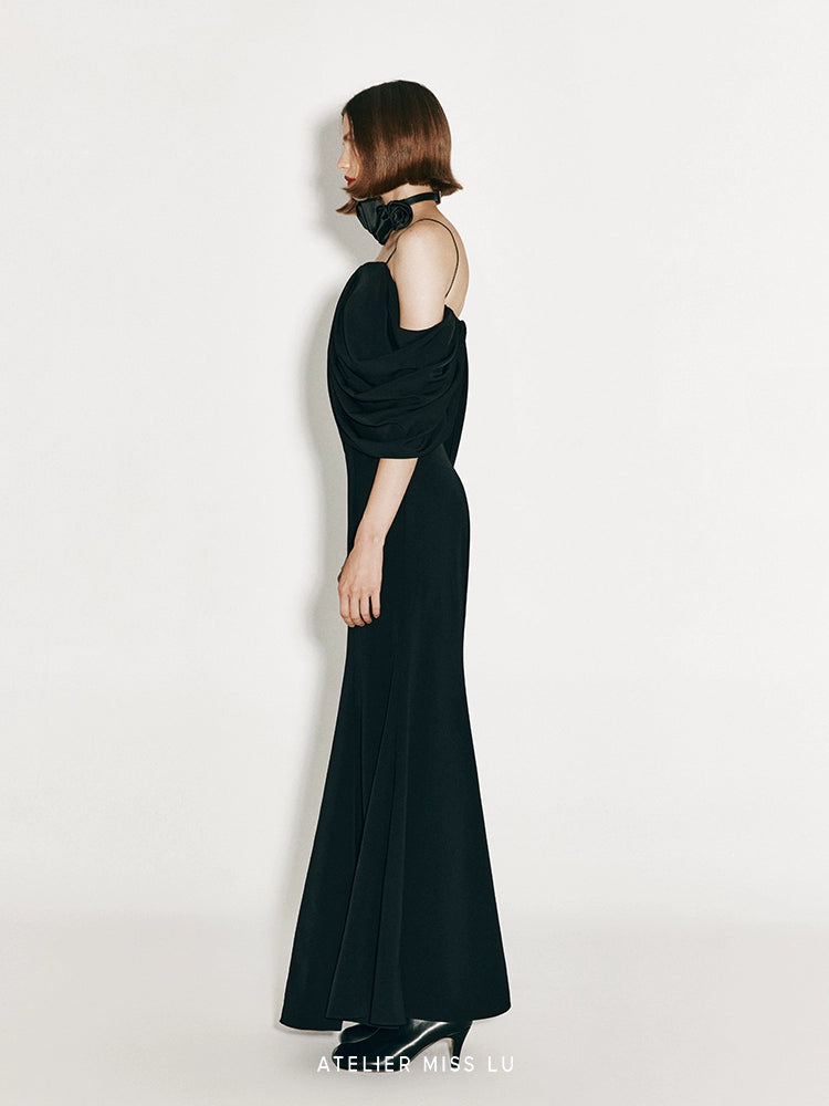 ATELIER MISS LU Elegant and Intellectual Small Fishtail Long Skirt - JOHN.