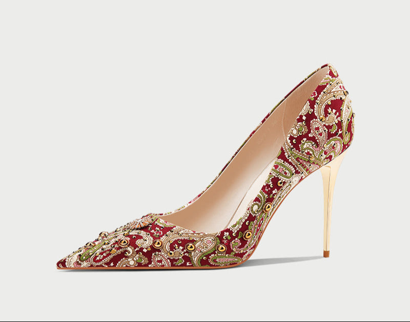 pjjuu Hexiu Wedding Dress Two Wear High Heels - EVERYTHING