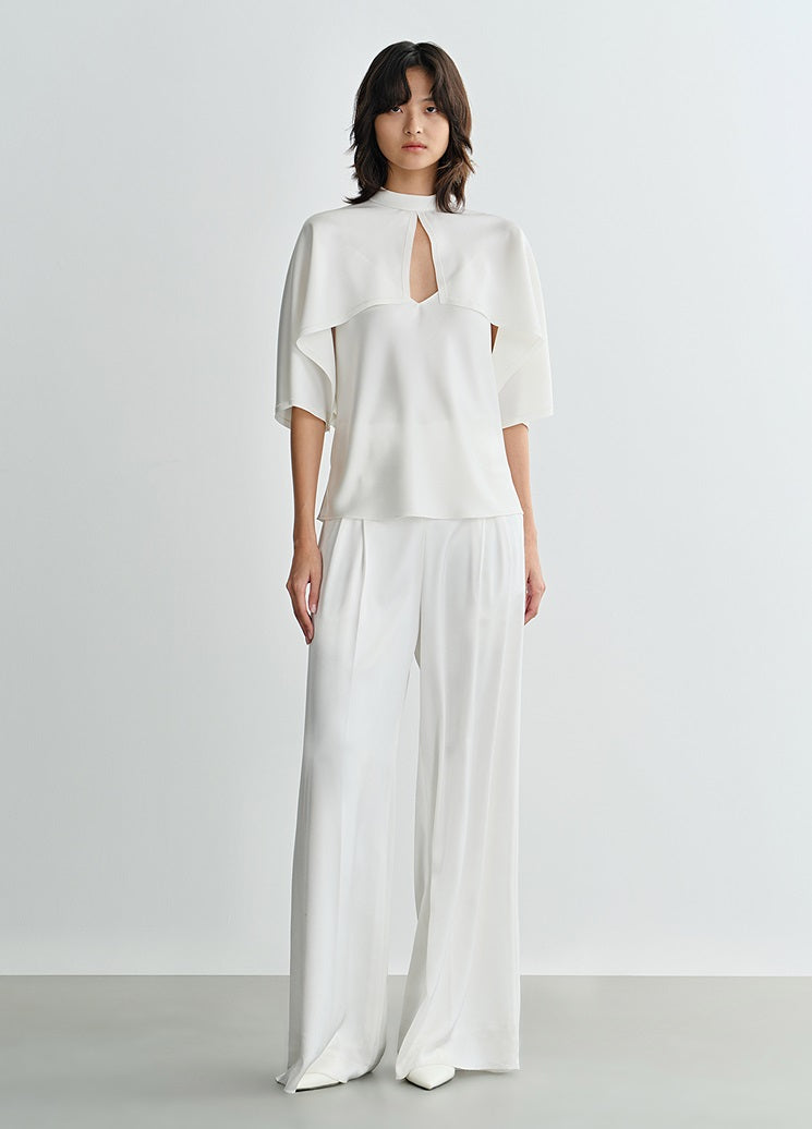 COMME MOI  summer small V neck sexy white inner suspenders - GIANA.