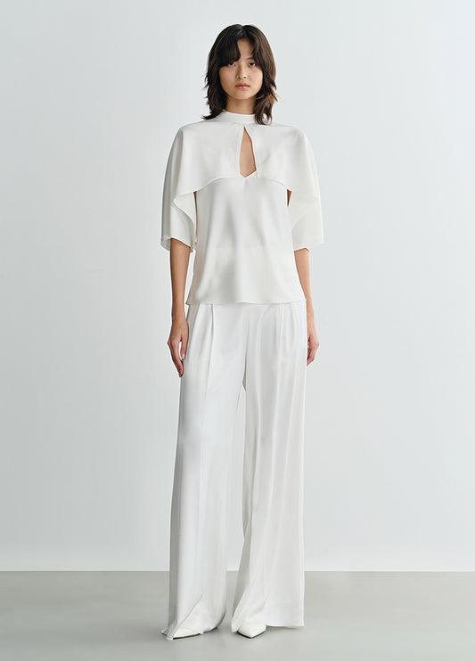 COMME MOI  summer small V neck sexy white inner suspenders - GIANA.