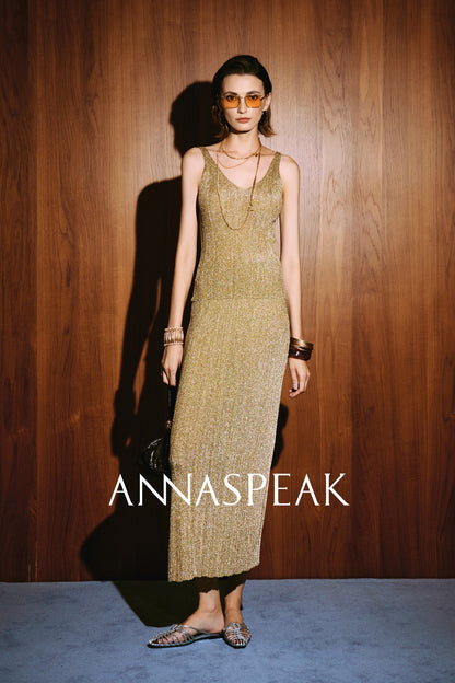 ANNASPEAK dry soft and cool VISCOSE pit strip suspender straight skirt set-CHOTA.