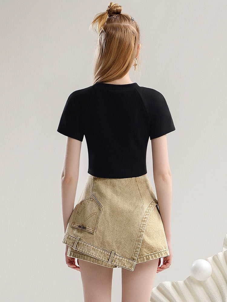 CHECOCRE Hakama Casual T-shirt Suit Top - MARCUS