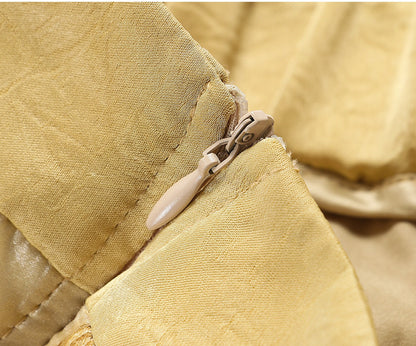 WANGXO | Flower Detailing on a Gorgeous Large A-Line Swing Skirt -SENA