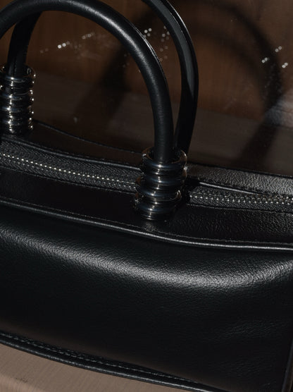 IUBALLET Chic White Black Baguette Bag - ZORA.