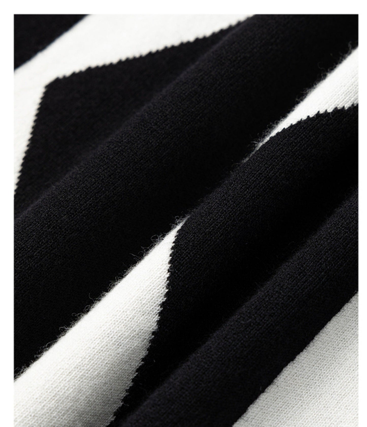 LEDI W MIDI turtkeneck sweater fall winter black white short knit dress - Lugaa