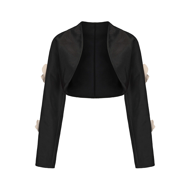 AtelierMissLu Orchid Cut Shape Short Jacket - CAMIELLE
