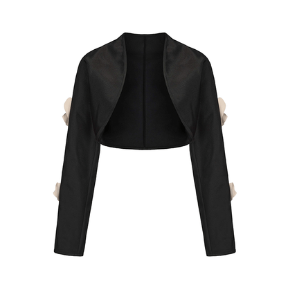 AtelierMissLu Orchid Cut Shape Short Jacket - CAMIELLE