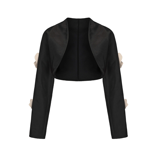 AtelierMissLu Orchid Cut Shape Short Jacket - CAMIELLE