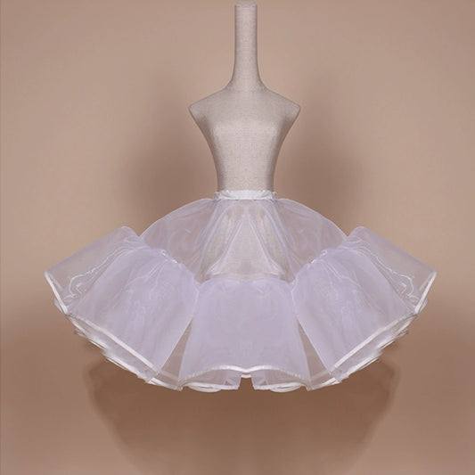 Le Palais Vintage Elegant White Double Layer Petti Skirt - Umma.