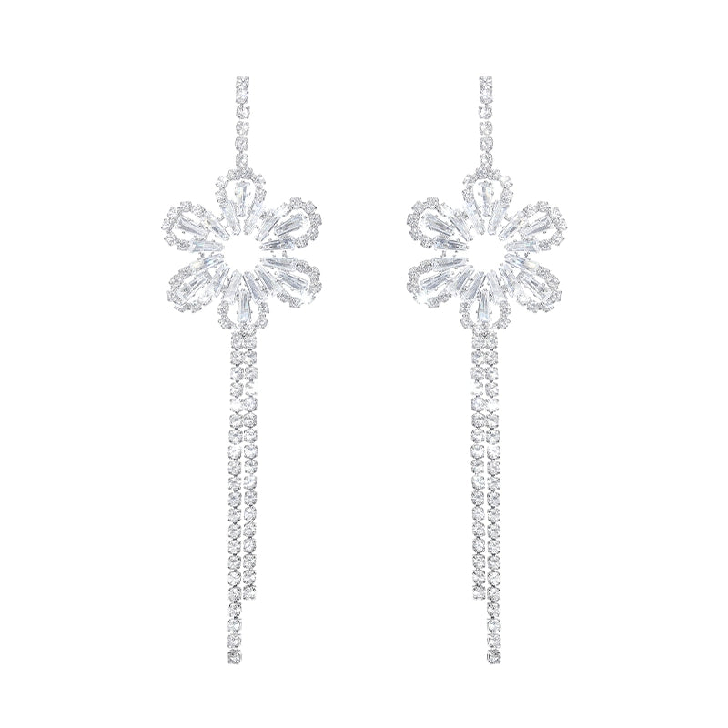 Wardrobes by Chen Luxury Diamond Zircon Light Sparkly Earrings-Deji