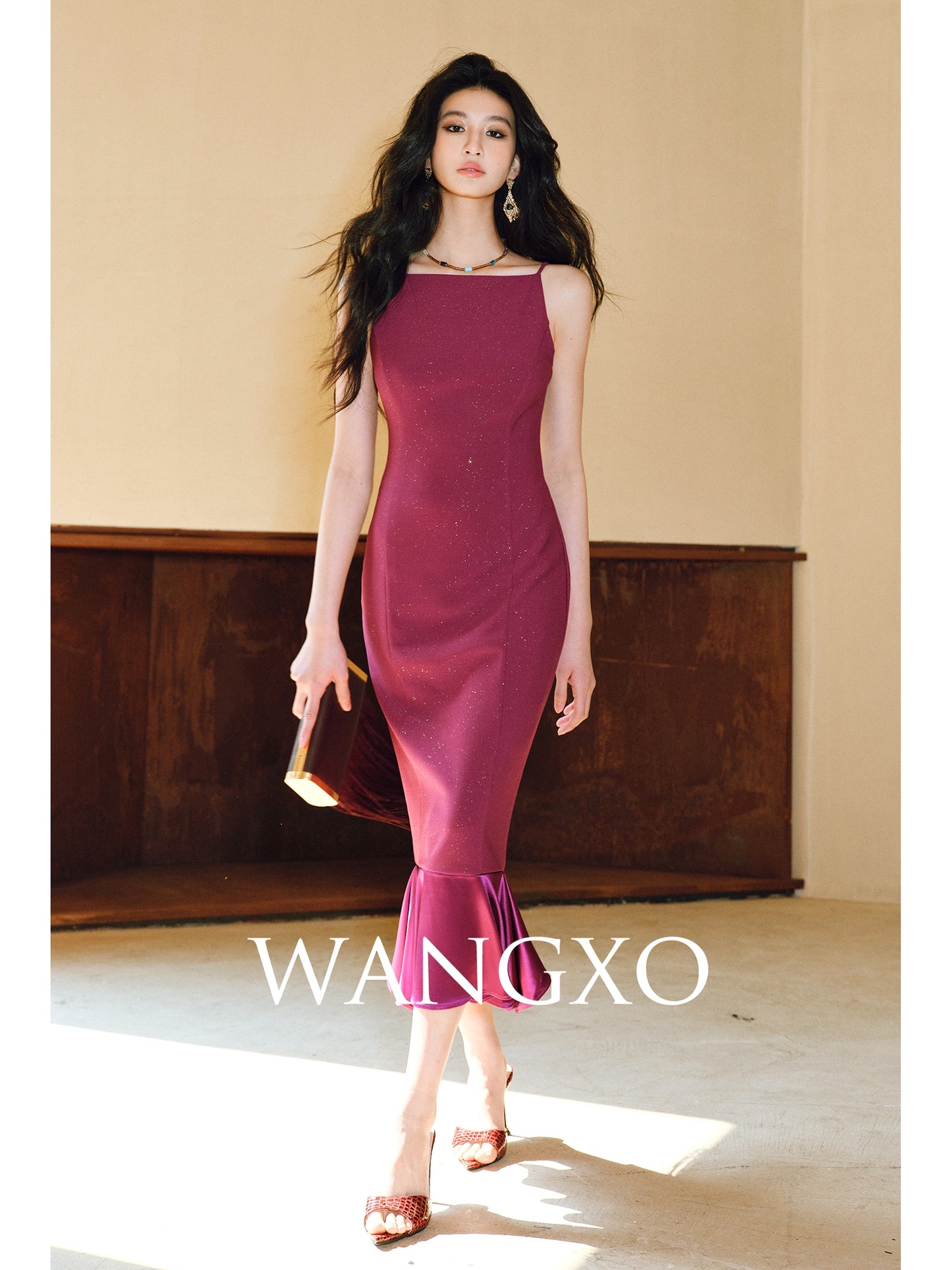 WANGXO | Elegant Sleeveless Maxi Fishtail Sundress  -ZAYA.