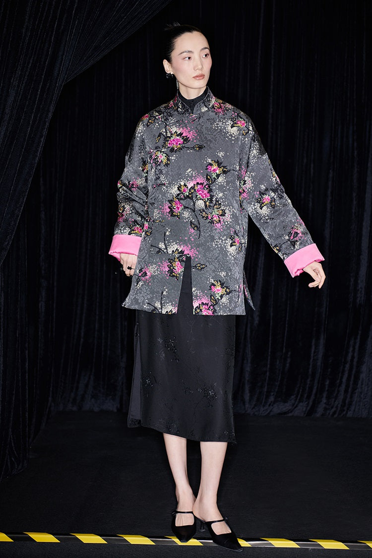 M essential Ma Kai designer Cherry Blossom Print  Pipa Jacket - NAIL.