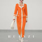 Huanzi custom high-grade orange double-sided cashmere wool autumn winter coat - Cirre