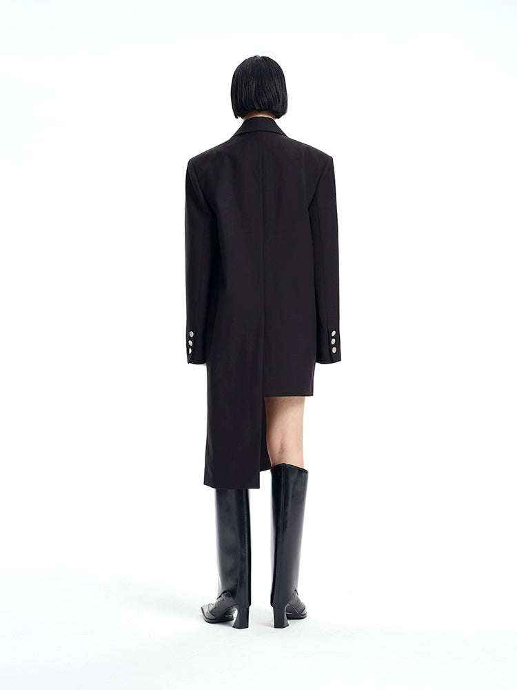 TINY IN women's midi irregular blazer-ZAKI