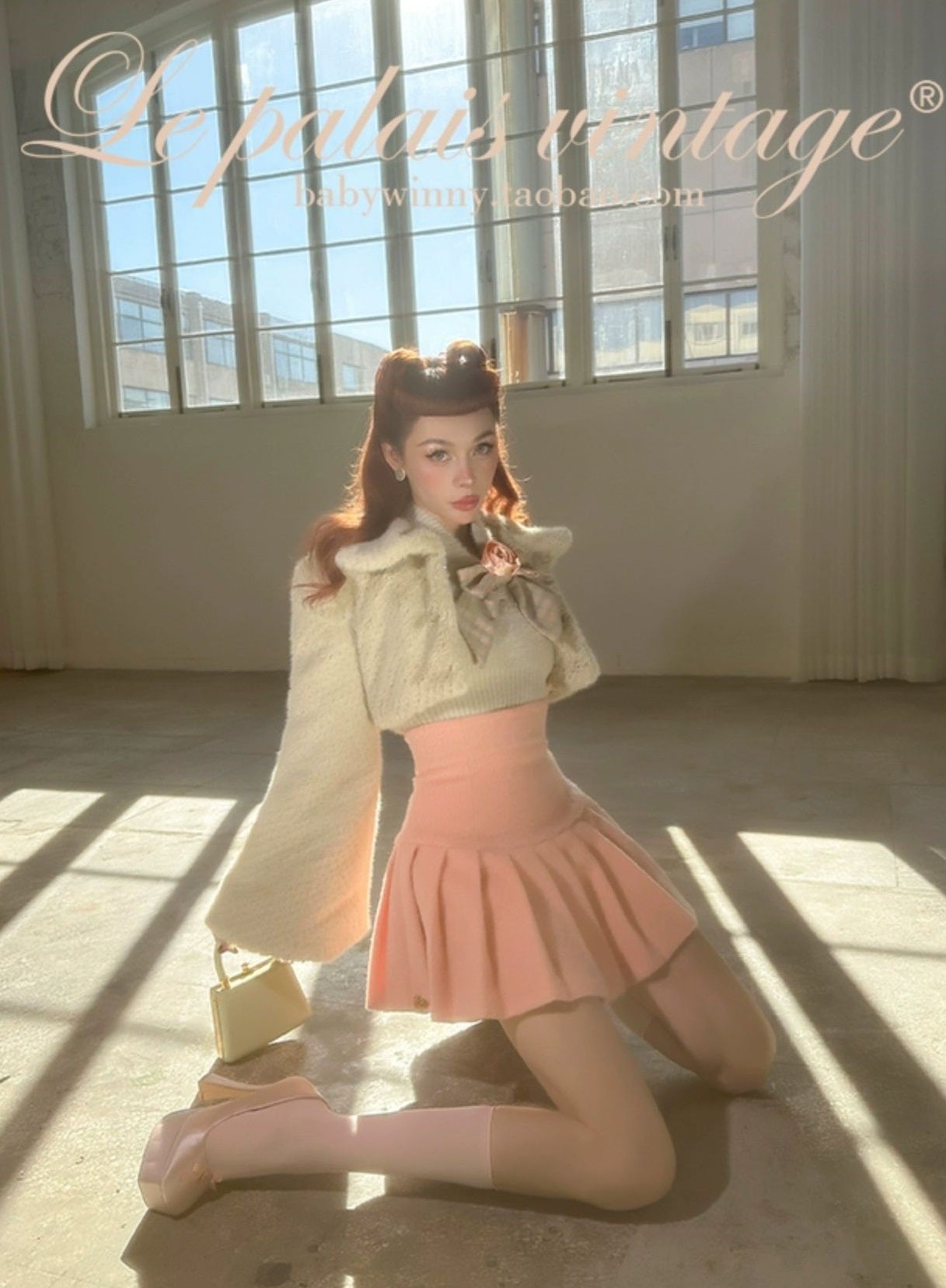 Le Palais Vintage Luxury Long Sleeves Slim Fit Sweater Set Dinner date Suit-Natasha