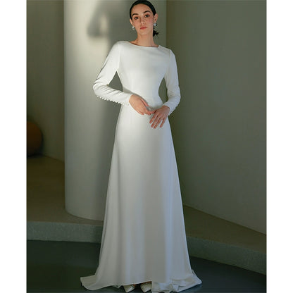 GOUDIN white long-sleeved temperament French-GEE.