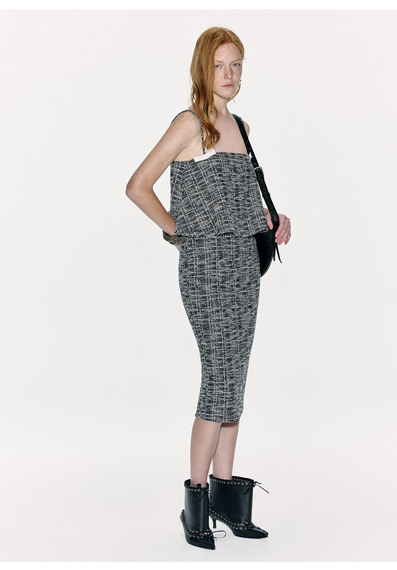ATELIER MISS LU Small Fragrance Slim Pencil Stretch Skirt  - THOMAS