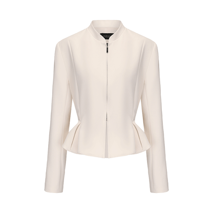 ATELIER MISS LU Authentic Silhouette Casual Waist Zip-Up Jacket - FRAME.