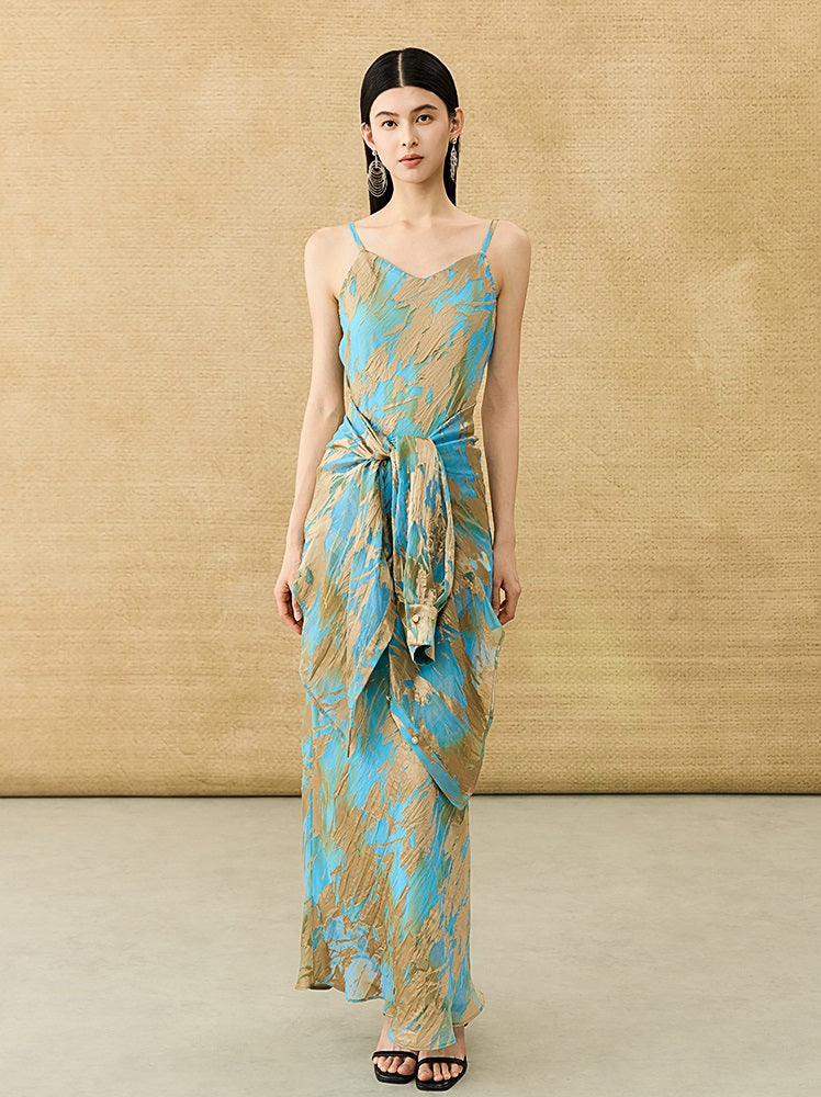 HECO Chinese National Style Burning Flower Slightly Transparent shirt- STROK.