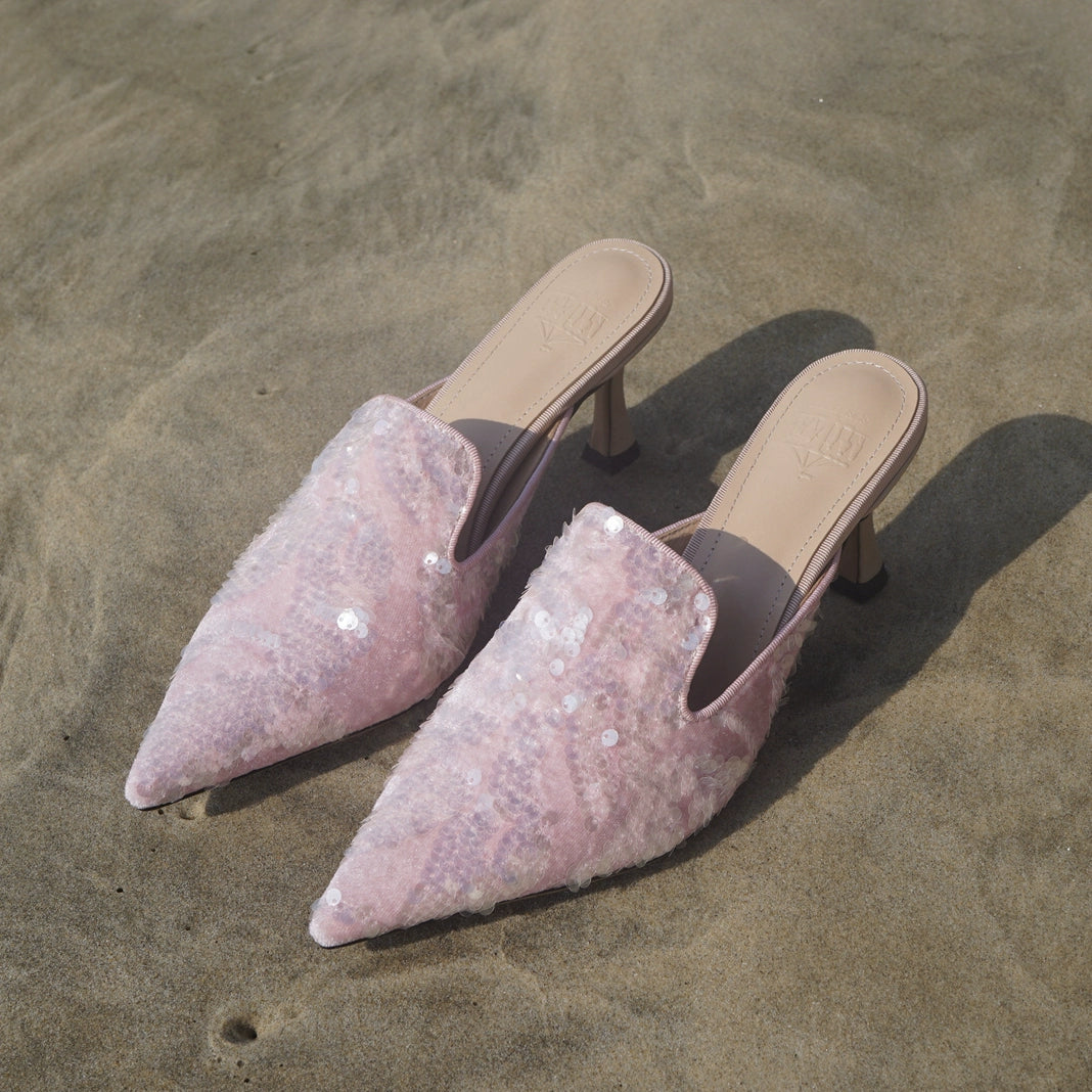 B-FEI pointed toe high-heeled sandals-TENG.