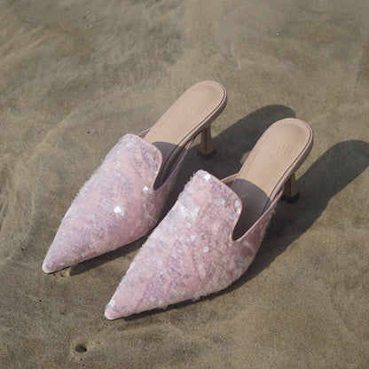 B-FEI pointed toe high-heeled sandals-TENG.