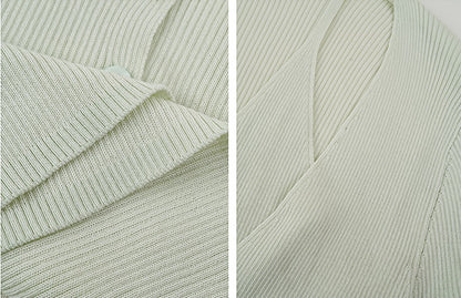 HECO Two Layered Knitted Long Sleeve Tops for Women - LIFE.