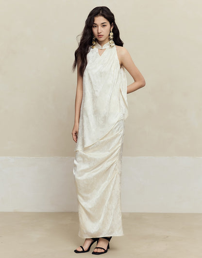 HECO Pleated red black white Skirt Slim High Waist Woman - glad.