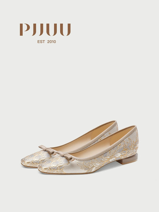 PJJUU Classic cheongsam flat shoes - GOWNS.
