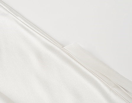 COMME MOI Lv Yan Designer Summer Women's Half Placket Gauze Strip satin  Top - REMI.