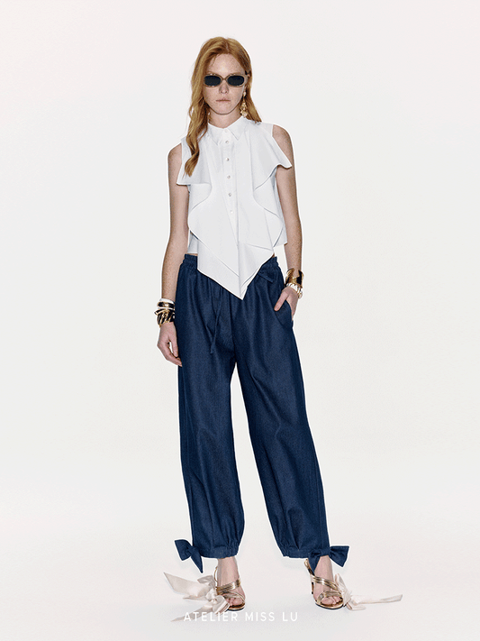 ATELIER MISS LU Three-dimensional Sleeveless Top - MORGAN.