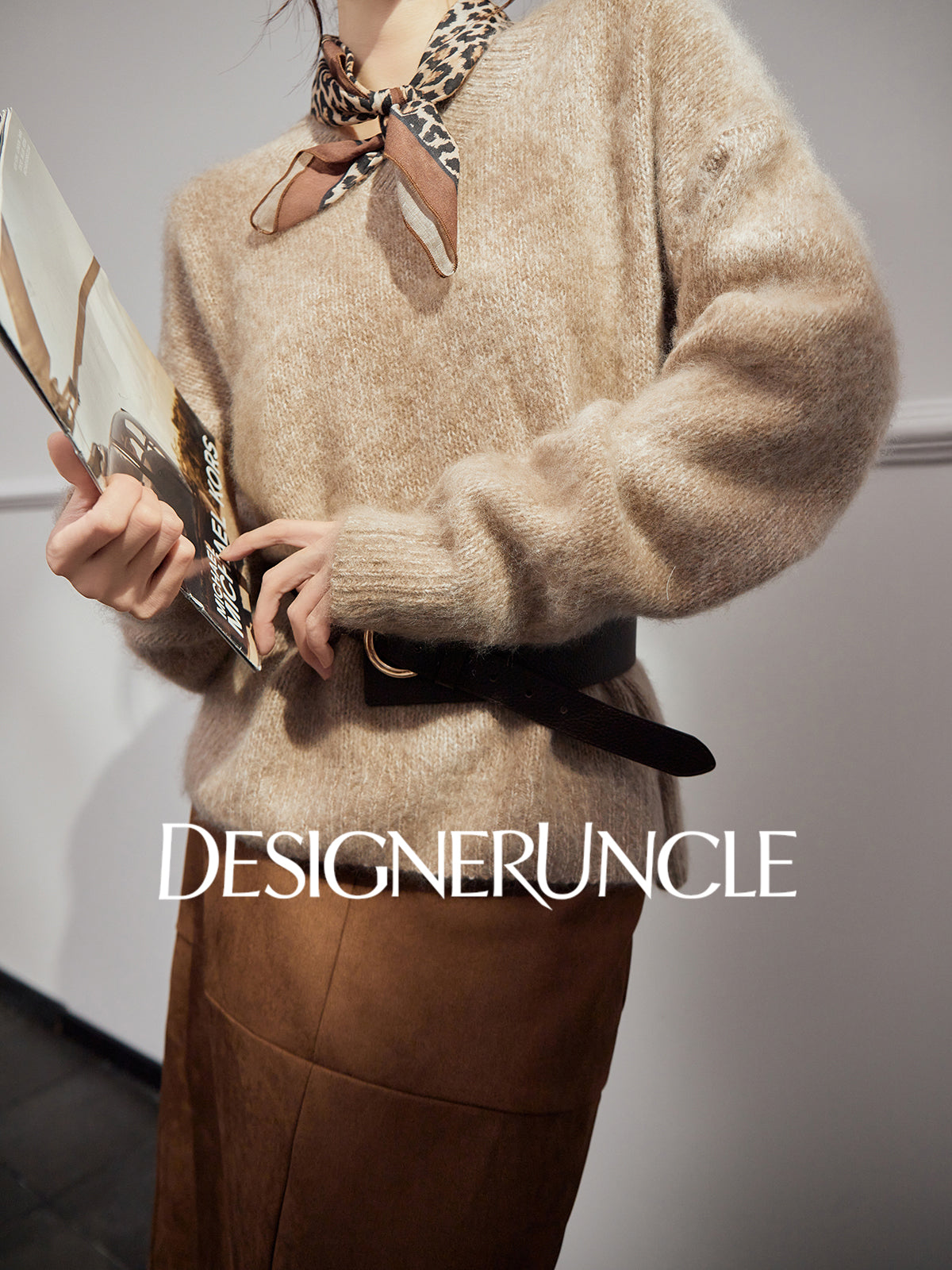 DGU "Nixiang" Raw Coconut Sweater New Lazy Style Loose and Versatile Slimming Temperament Top - Alexander.